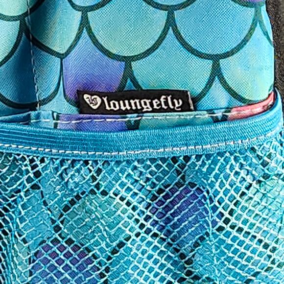 Loungefly Little Mermaid Heart Logo Backpack • 2018 • NWT • VHTF • Ariel Dongle main image 7